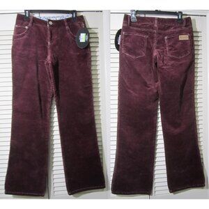 PAUL & JOE for Target Wine Corduroy Bootcut Pants Vintage Retro Jeans M NWT